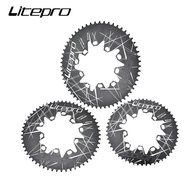 Litepro Folding Bike 54 56 58T Oval Chainring Dual BCD 110 130MM Aluminum Alloy Crankset