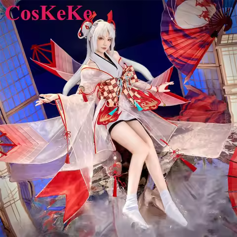 CosKeKe Shiranui Cosplay Anime Game Onmyoji Costume Gorgeous Sweet Ancient Outfit 2.0 Halloween Part