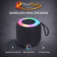 DealPadu 3 Inch LED Bluetooth Speaker Super Bass Portable Speaker Bass Boost Speaker Bluetooth