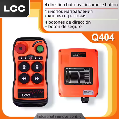 LCC Q404 Industrial Crane Remote Control Dual Speed AC/DC 220V - 24V For Lift Transmitters and Recei