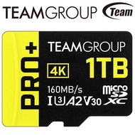 TEAM Group PRO+MicroSDXC 1TB 1T UHS-I U3 A2 V30 Memory Card Lifetime Micro SD Card