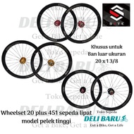 SYTE RECON Wheelset front and rear rims size 20 plus can disc rims 4 cm high alloy tires 20 x 1 3/8 