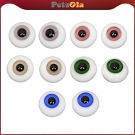 [PETSOLA] 8mm Glass Oblate Eyeballs Eyes for BJD Doll Accs DIY Supplies Light Gray