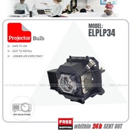 ELPLP34 Epson projector lamp EMP-62 X3 82 62C 63 76C PowerLite 62C