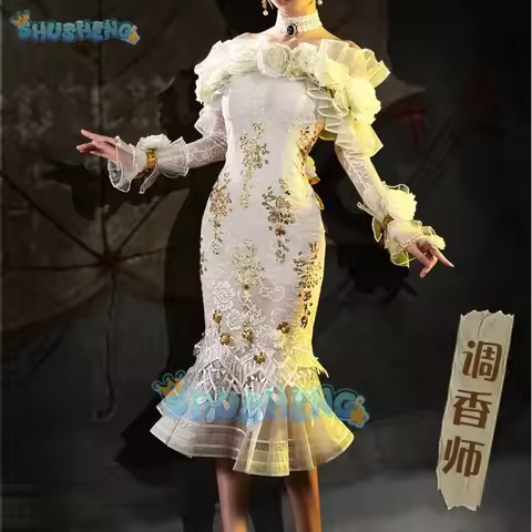 Shusheng Identity V Vera Nair Perfumer Cosplay Costume Uniform Halloween Carnival Party Christmas Pl