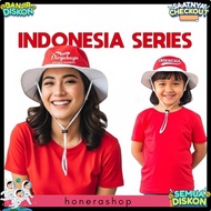MERAH Indonesian Red and White Hats, Independence Theme Hats for Adults and Children, August 17, 202