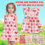 Presko Cotton Dress for Girls | Lightweight Summer Outfit 1-5Y | Cute Church & Party Dress