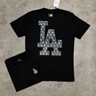 MLB LA Chest Branded T-Shirt with/ Embroidery MLB NY LA Ash Print/ T-Shirt Unisex T-Shirt