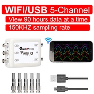 TOOLTOP ET601/ET602 WIFI/USB Virtual Oscilloscope Five-Channel Data Storage Collection Recording