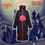 【CDWDC】Akatsuki Cloak for Kids Adult Naruto Jacket Men Cosplay Akatsuki Jacket Coat Robe Naruto Hall