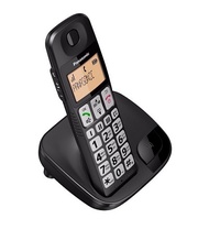 PANASONIC KX-TGE110CXB - Digital Cordless Phone with Big Illuminated Buttons