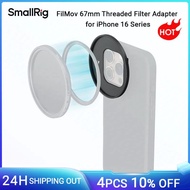 SmallRig FilMov 67mm Threaded Filter Adapter for iPhone 16 Series for SmallRig 67mm Threaded Ring LE