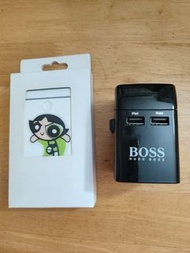 全球通用插頭/ GP 移動電源                 Hugo Boss全球通用插頭$150                  GP 10400 mAh 2x USB接口充電尿袋$60