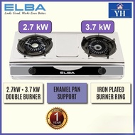 Elba 6.4kW Double Burner Stainless Steel Table Top Gas Stove Gas Cooker EGS-F7112(SS)