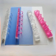 A7 Binder 6-hole Clip Notebook Loose-leaf Plastic Binder Rings Stationery Clip Recipe Binding Rings 