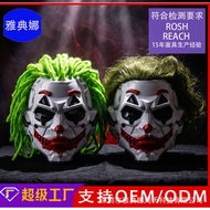 Jualan Panas~Topeng Seram Halloween Badut Cyberpunk untuk Pesta Karnival, Topeng Penutup Kepala Badu