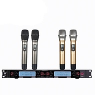 EPXCM TP-6004 UHF Wireless Microphone Cordless System 4 Channel Handheld Lavalier Headset Conference For Speech Karaoke Performa