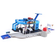 [ ]Cartoons the Little Bus Set Assembled Bus Station Parking Lot Car Runway Model with 2 Mini Bus