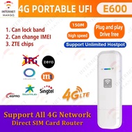 E600 ZTE chip 4G Wifi router wireless USB car modem 4G mini Wifi stick Sim card data mobile hotspot Sim card dongle