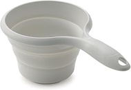 Isetou I-638 Handbag, Foldable, Handbag, Magnet, Gray, Width 6.4 x Depth 11.1 x Height 4.9 inches (1