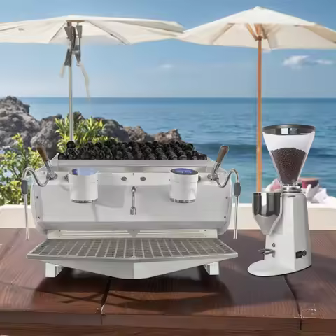 luxuryProfessional Commercial 2 Groups Cafetera Pump Semi Automatic Expresso Espresso Coffee Machine