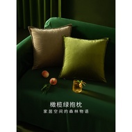 Fanju Attitude Solid Color Velvet Pillow Living Room Sand Discovery Daily Simple Bed Pillow Modern P