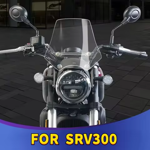 New For QJMOTO SRV300 Accessories Windshield Sports Windscreen Wind Deflector Fit SRV300 SRV125 SRV2