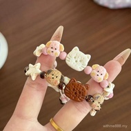 Cute Puppy & Cat Ceramic Bracelet, Cartoon Animal Beaded Bracelet, Sweet BFF & Couple Gift
