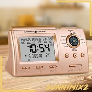 [Sunnimix2] Azan Alarm Clock for Home Decor Date Azan Table Clock for Office Home
