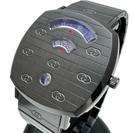 นาฬิกาข้อมือผู้ชาย GUCCI Grip 157.3 สแตนเลสสตีล มือสอง พร้อมกลไกควอตซ์เคลือบสีดำ (สีดำ)