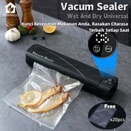 [FREE 20pcs]HOMIGO Portable Vacuum Sealer Food Vacuum Sealer Food Packing Machine Vacuum Sealer Mach