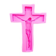 【pretty sunshine】 Cross-Pendant Silicone Resin Molds Jesus Crucifix Epoxy Resin Casting Molds