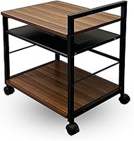 Printer Wagon, Desk Wagon, RPM-PW04-WN2, Wood Grain (W x D x H): 19.1 x 14.6 x 21.1 inches (48.5 x 3