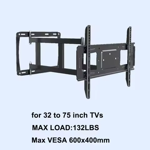 Full Motion TV Wall Mount for 32-75 inch TVs, Corner Articulating TV Mount Bracket with 29 inch Long
