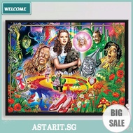 5D DIY Full Square Drill Diamond Painting Girl Kit The Wizard of Oz Art 65x50cm