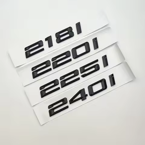 3D Black Chrome Car Letters Rear Trunk Emblem Badge Sticker For 2 Series F45 F22 F23 G42 216i 218i 2