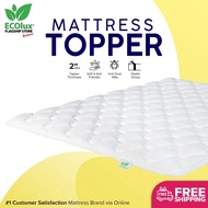 ECOlux Hotel Aloe Vera Fabric Topper Mattress (2")