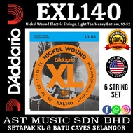 D’Addario EXL140 Nickel Wound Electric Strings, Light Top/Heavy Bottom, 10-52 ( EXL-140 / Exl140 )