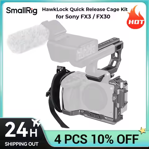 SmallRig FX3 / FX30 Advanced Cage Kit,HawkLock Quick Release Cage Kit for Sony FX3 / FX30 with Top H