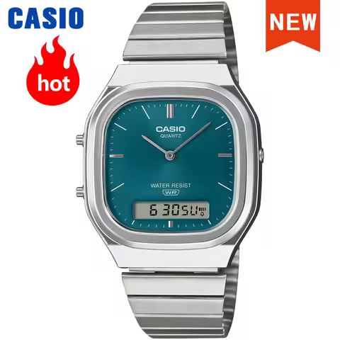 Casio Watch AQ-240E Series Unisex Retro Dual-Display Square Wrist Watch Relogio Masculino New for 20