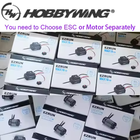 Hobbywing EzRun MAX10 G2 turbo Waterproof sensored Brushless 80A / 140A ESC or 3652 / 3665 G3 motor 