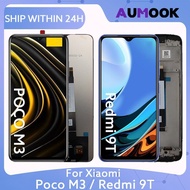 6.53" LCD Display For Xiaomi Poco M3 Redmi 9T LCD Touch Screen Digitizer Assembly With Frame M2010J1