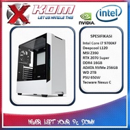 PC Gaming Komputer Rakitan PRO i7 9700KF RTX 2070 Super M2 NVMe 256GB