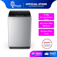 Sharp 9.5kg Top Load Fully Auto Washing Machine ES921X washer mesin basuh