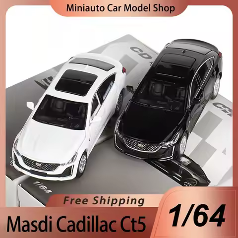 New In Stock Masdi 1:64 Cadillac Ct5 Alloy Miniature Diecast Model Five Colors Cadillac Ct5 Sedan Ca