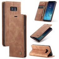 Samsung Galaxy S8 / S8 Plus Luxury Retro Card Slot Wallet Flip Cover Leather Phone Case Leather case