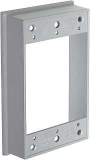 Weatherproof Electrical Outlet Box Extension,1-Gang Weatherproof Extension Ring,4.71 in L x 3.01 in 