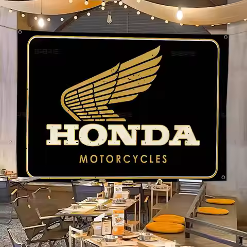HRC HONDA Motorcycle Logo Banner INS Style Outdoor Party Decoration Atmosphere Flag