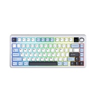 Bàn Phím Cơ Gaming không dây AULA F75 MAX (Xanh + trắng + tím đậm/ Reaper switch)