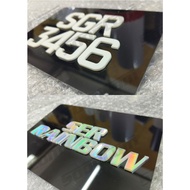 Number Plate Motor, 1plate 2muka number